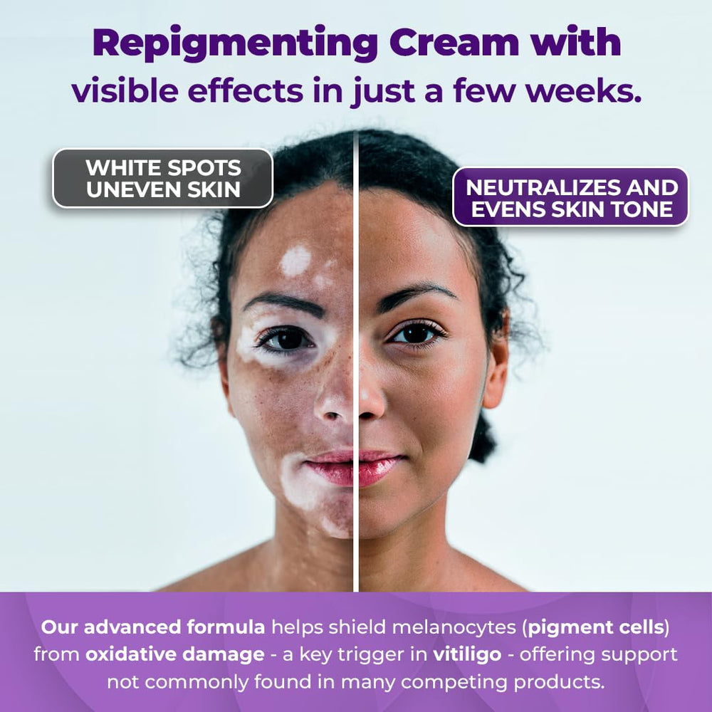AURA VITAMINS applying cream on hand to show even skin-tone benefit