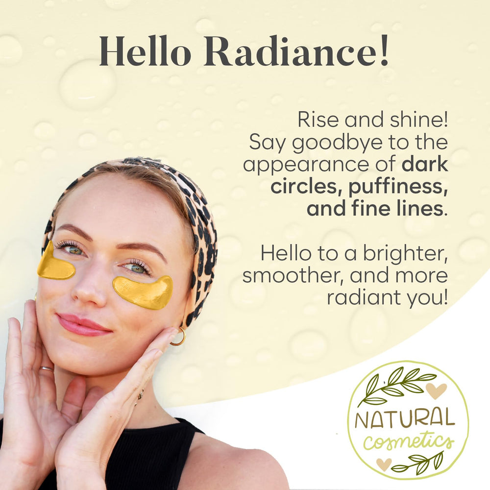 AURAE 24K Gold pair detail highlighting glow-enhancing benefits