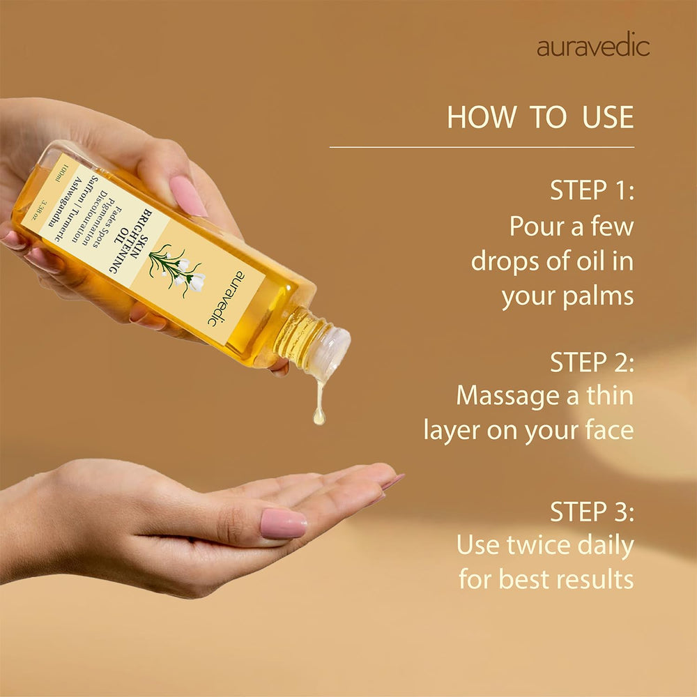 Auravedic bottle staged with turmeric and saffron emphasizing natural botanical benefits