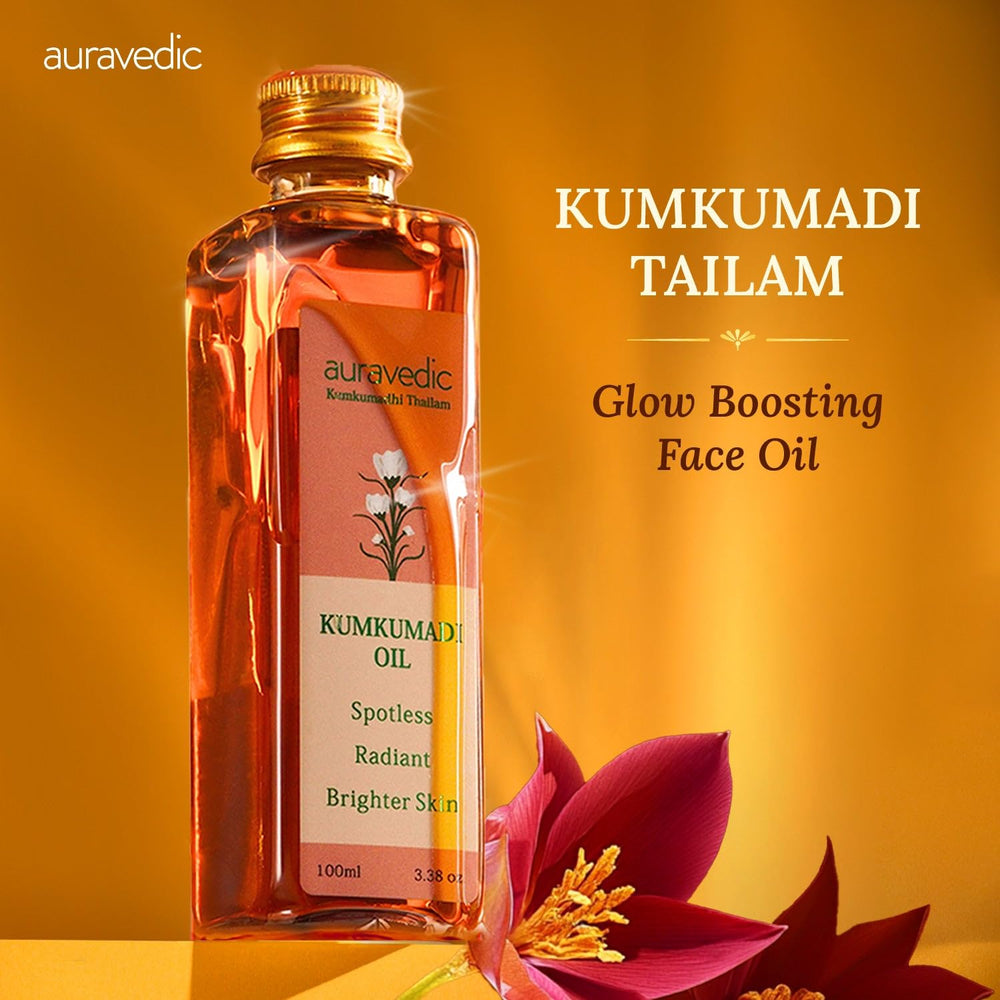 Auravedic dropper dispensing golden oil highlighting precise, hygienic use
