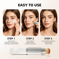Auriscope brush detail highlighting soft bristles for seamless blending