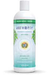 Auromere front bottle showing aloe neem label and benefits