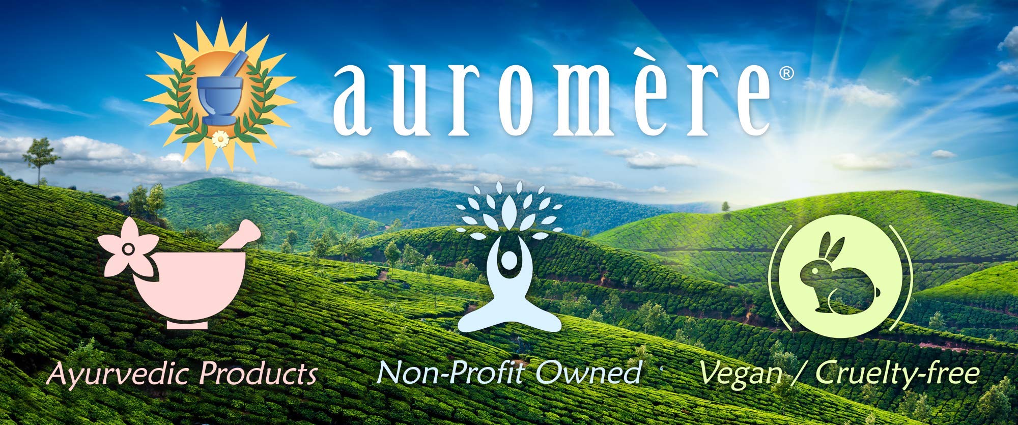 Auromere packed in toiletry bag for travel convenience and TSA-friendly benefit
