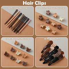 auroray assorted butterfly flower and snap clips displayed adding cute accents benefit quick styling