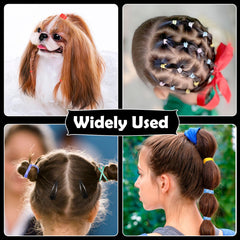 auroray small elastics used in a braid showing neat, secure finish