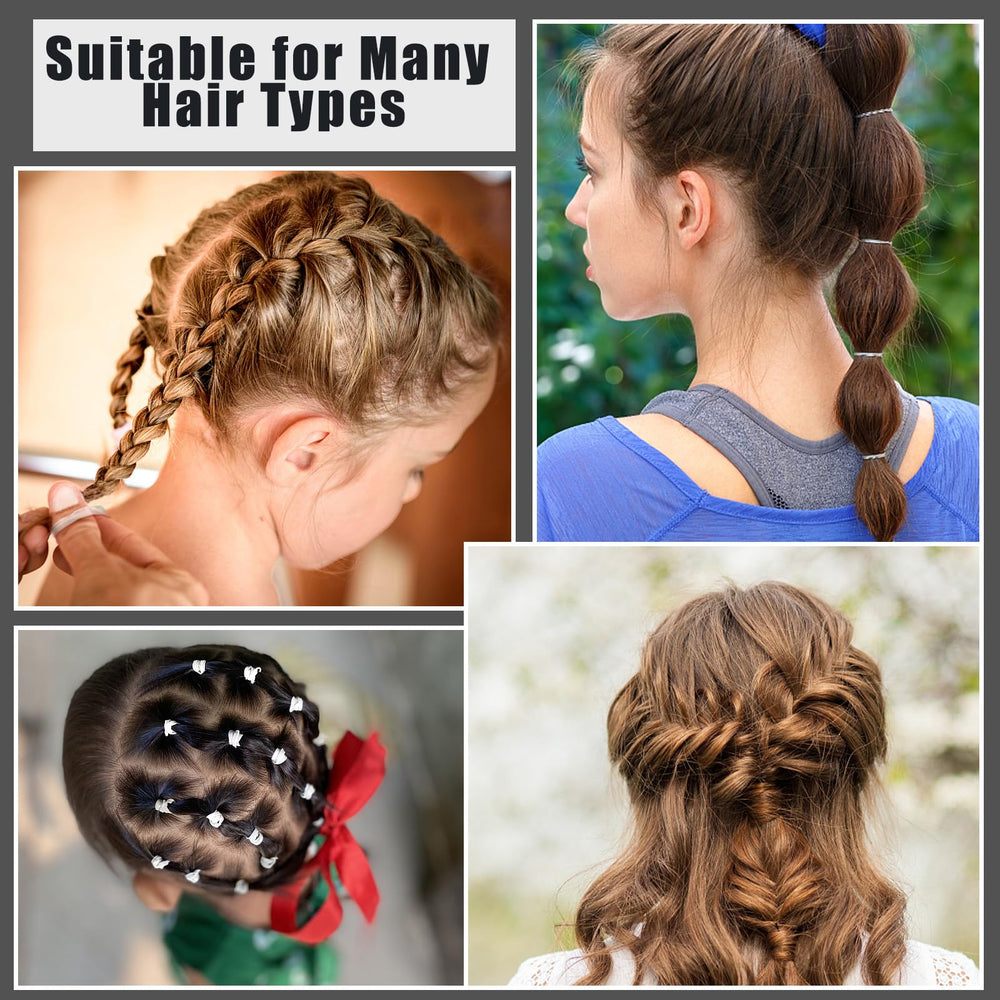 auroray bands in use on a ponytail demonstrating discreet hold