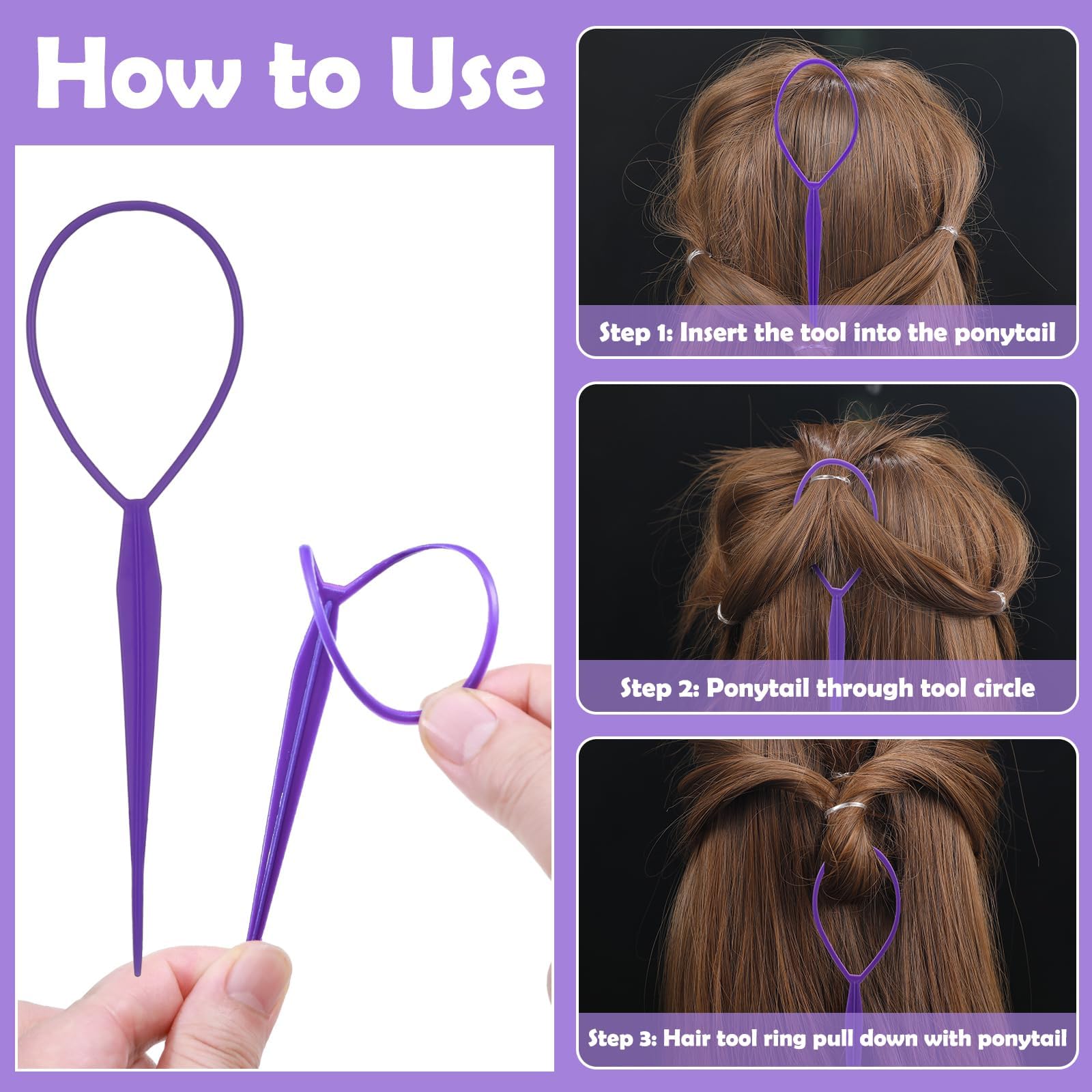 auroray bands holding a toddler ponytail neatly with gentle hold