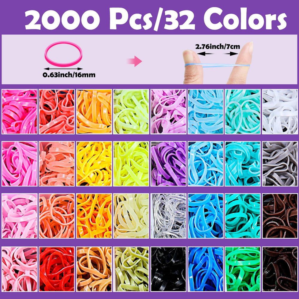 auroray closeup of 32 color bands, vibrant palette for styling