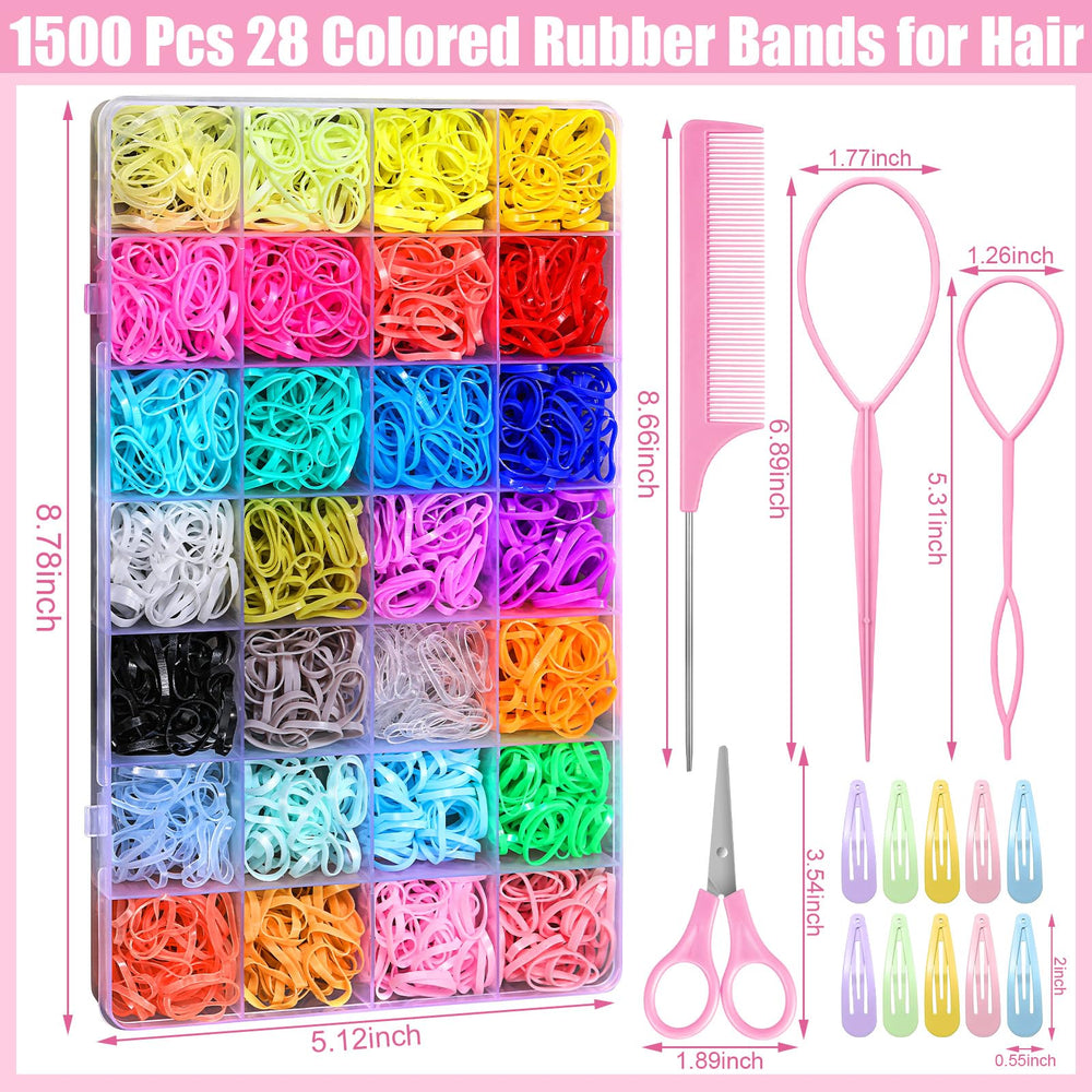 auroray compartmented box with 28 colors visible for quick color selection
