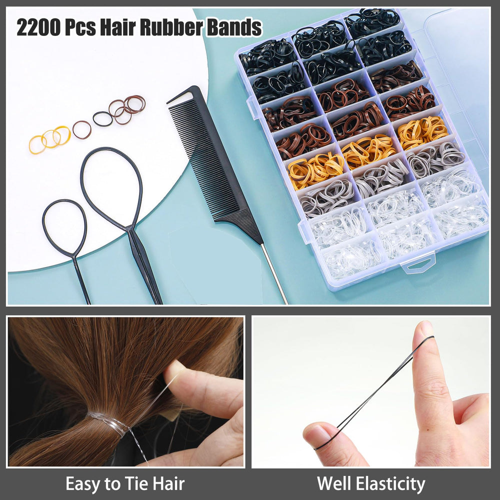 auroray color swatches blended into hair for natural discreet hold