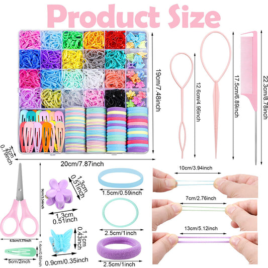 auroray colorful elastic bands spread illustrating color-matching options