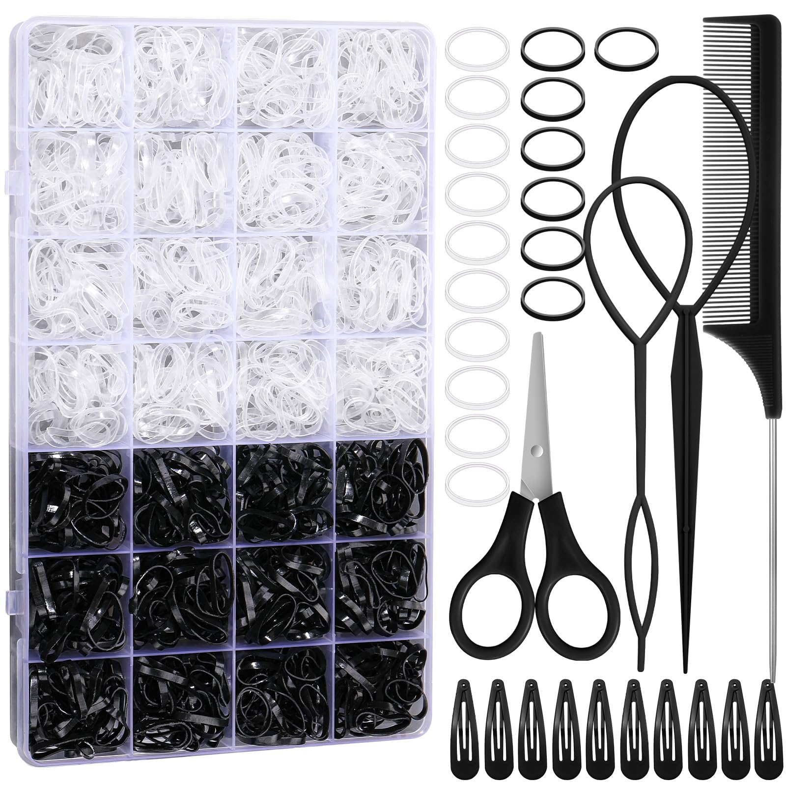 auroray front packaging showing 1500 bands and accessories for organized storage