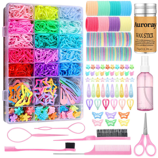 auroray front packaging showing full 1700-piece set and organizer box for easy storage
