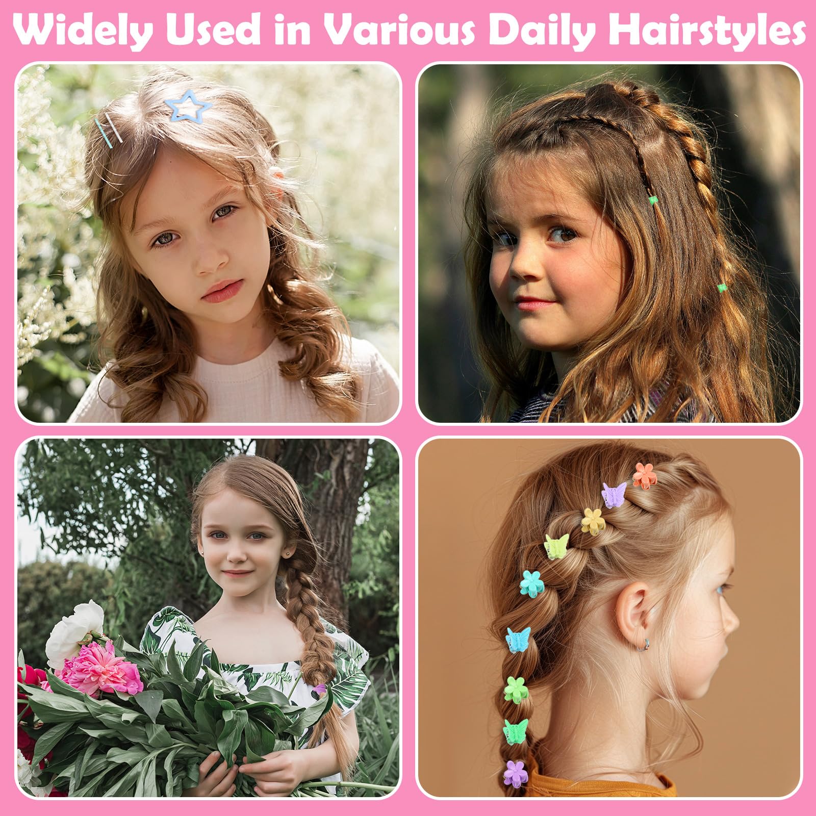 auroray kids wearing colorful clips and ties showing easy everyday styling
