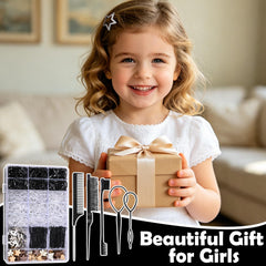 auroray lifestyle ponytail use showing child wearing a sleek secured ponytail