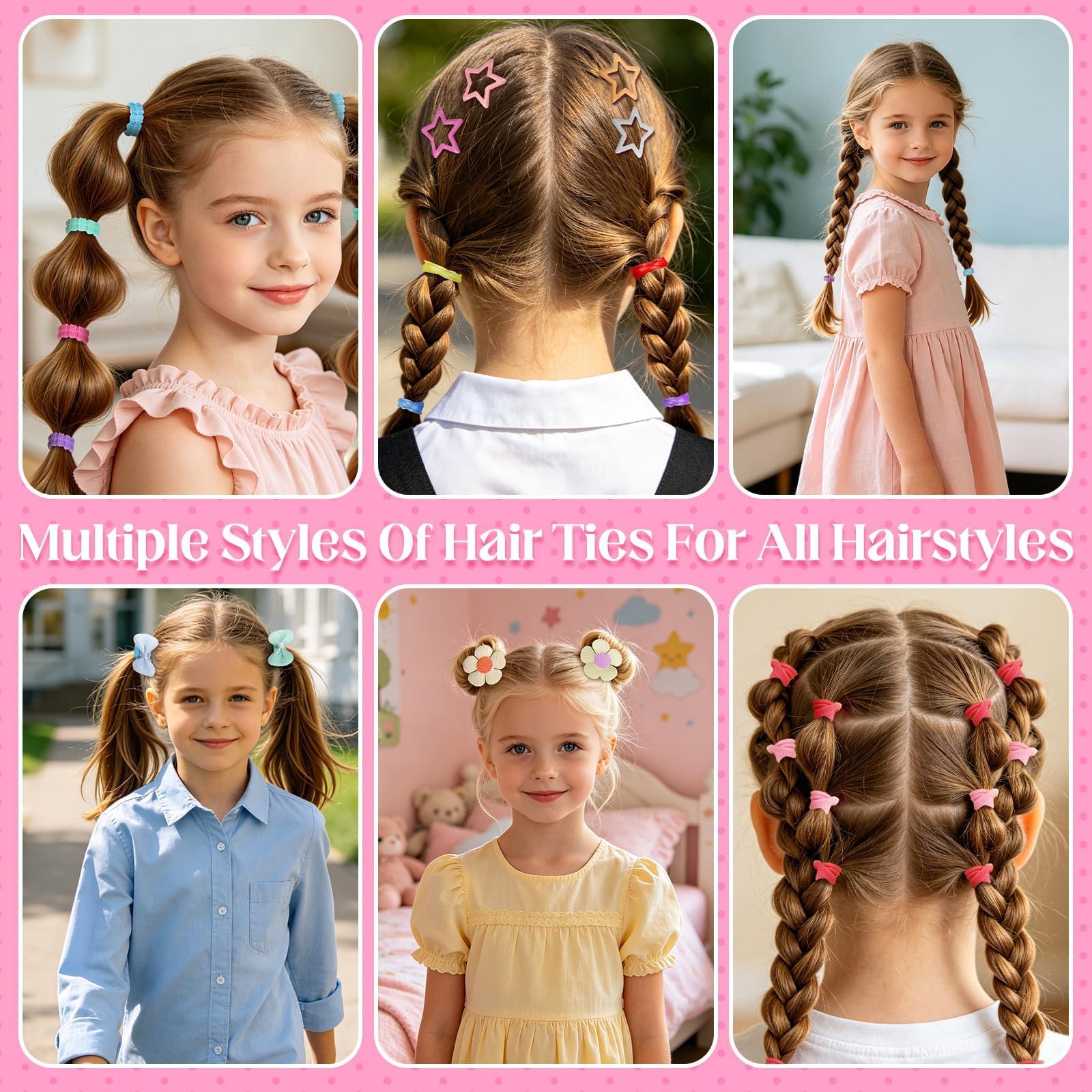 auroray on child creating a tidy ponytail for quick school-ready styling