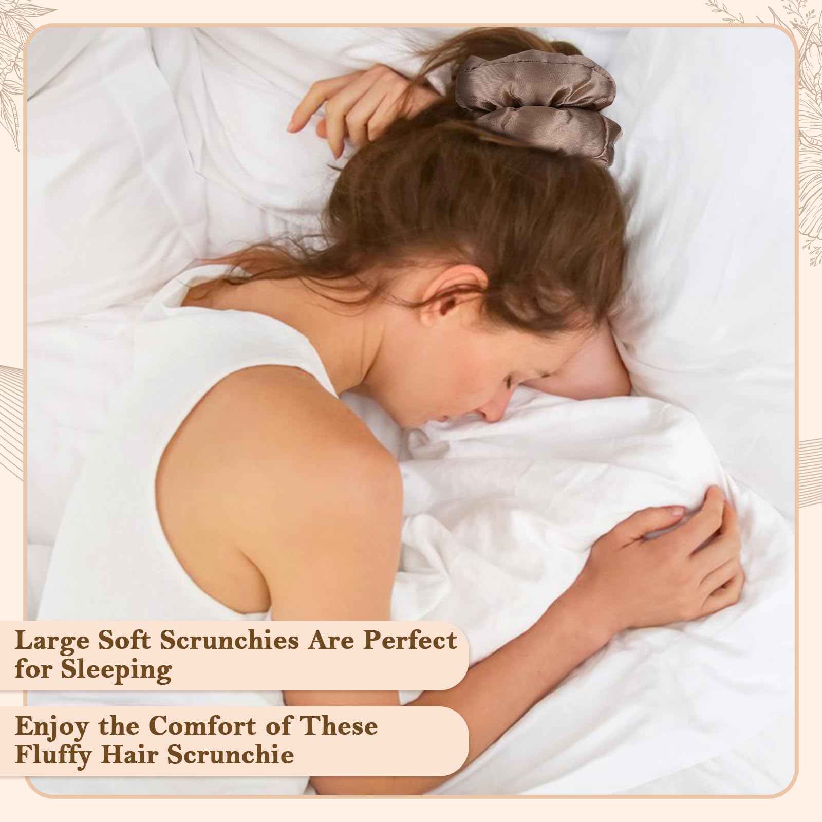 auroray scrunchie securing thick ponytail demonstrating strong hold without slipping