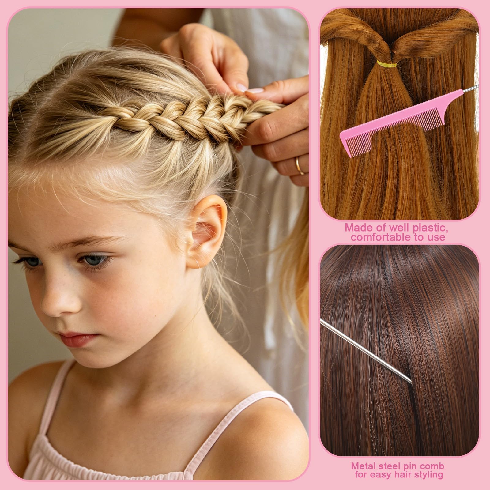 auroray rat-tail comb detail for precise parting and smoothing