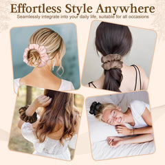 auroray scrunchie used for overnight wrap showing heatless curl styling benefit