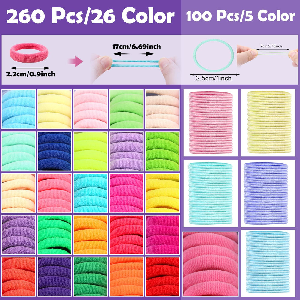 auroray small-elastics-closeup displays tiny rings ideal for baby hair