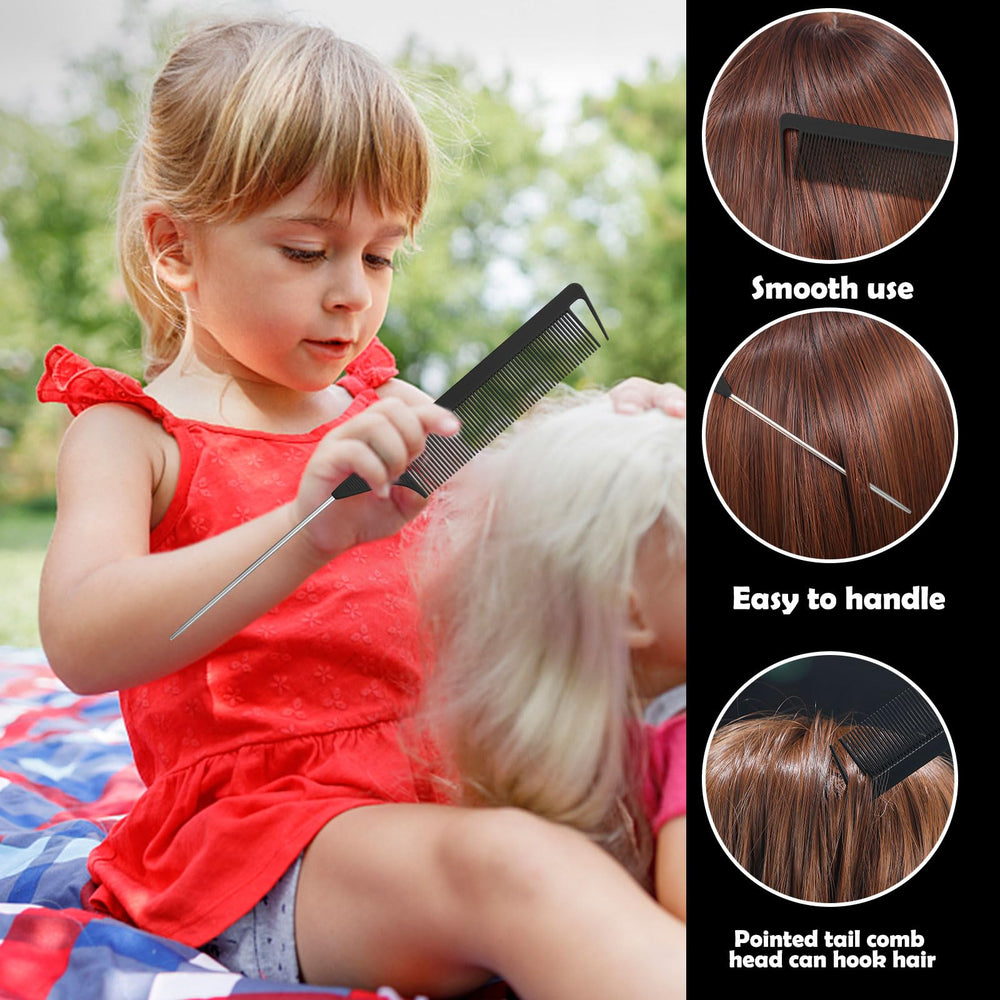 auroray black snap hair clips and accessories ready for sectioning