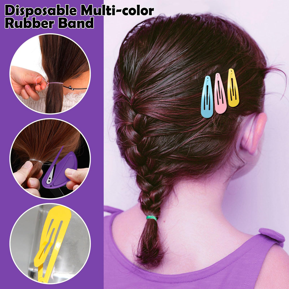 auroray layout of tail tools combs clips, faster braid creation