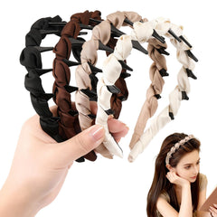 Auseibeely headbands front view showing neat packaging and easy styling benefit