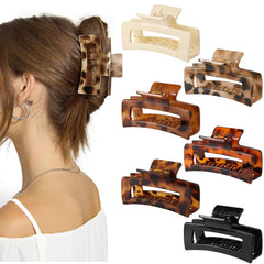 Auseibeely front packaging showing six tortoise shell clips, stylish storage benefit