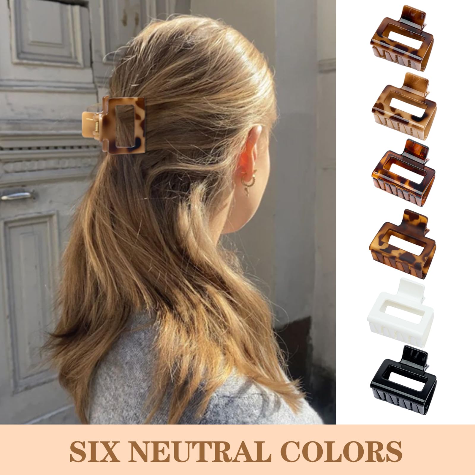 Auseibeely clip in hair holding a half-up style for neat all-day wear