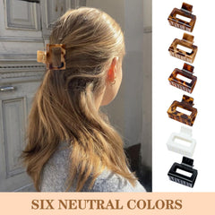 Auseibeely clip in hair holding a half-up style for neat all-day wear