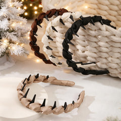 Auseibeely headband beside ruler showing compact size and wearable fit