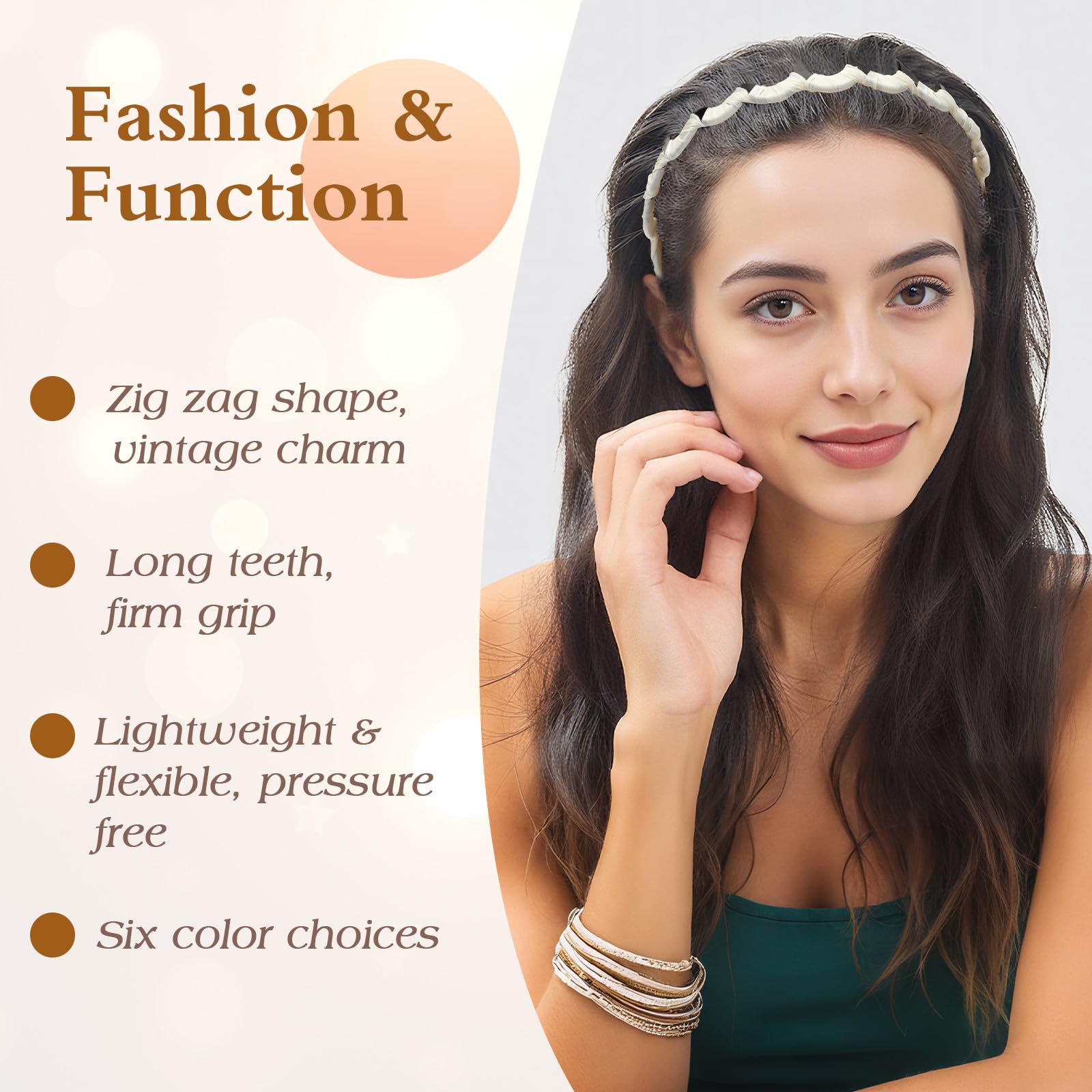 Auseibeely headband beside coin showing U-shape size and flexible proportion