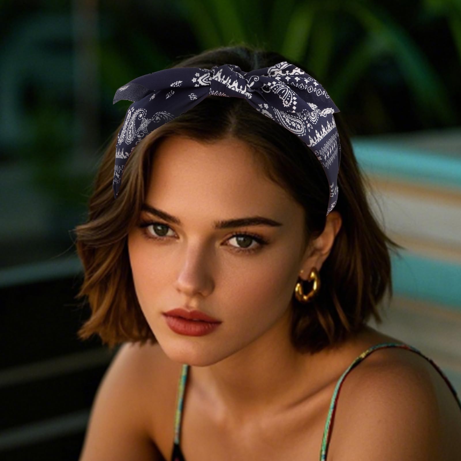 aushamtai headband styled at a festival benefit: boho-ready accessory