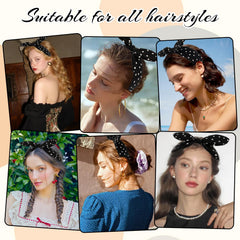 Aushamtai worn over wavy hair demonstrates secure hold and everyday styling