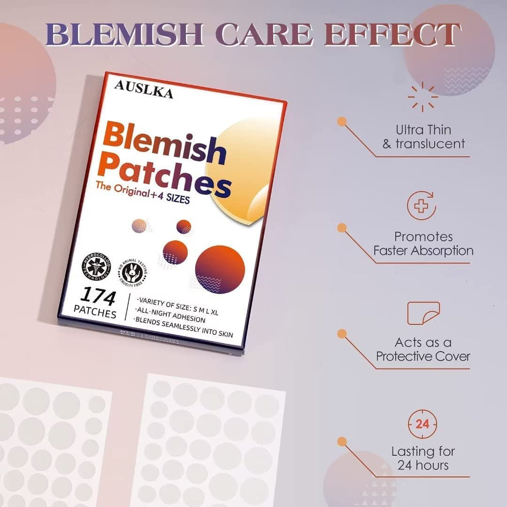 AUSLKA patch under light makeup showing low visibility and cosmetic compatibility