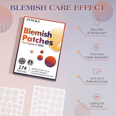 AUSLKA patch under light makeup showing low visibility and cosmetic compatibility