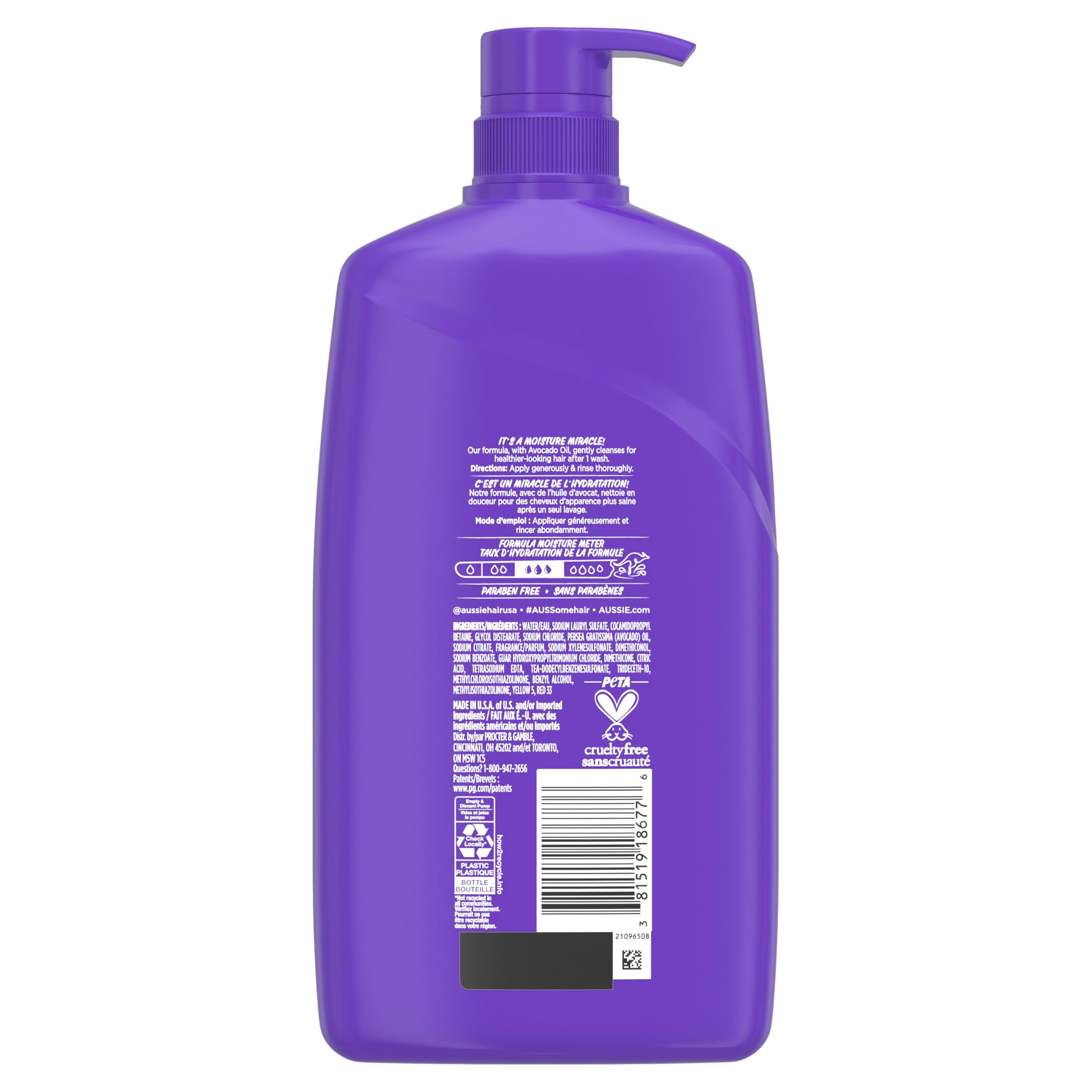 Aussie packaging with cruelty-free badge showing ethical choice and trust benefit