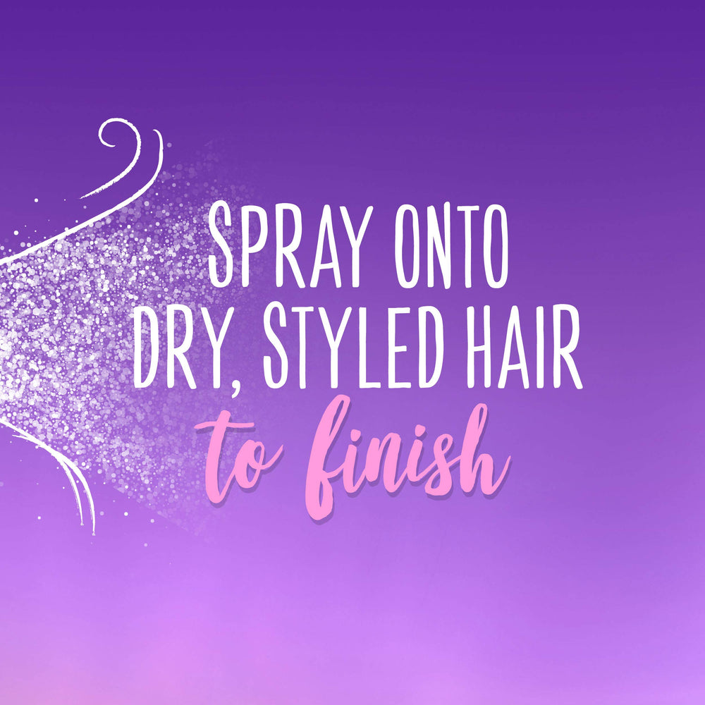 Finished shiny hair styled with Aussie Headstrong demonstrating added sheen