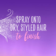 Finished shiny hair styled with Aussie Headstrong demonstrating added sheen