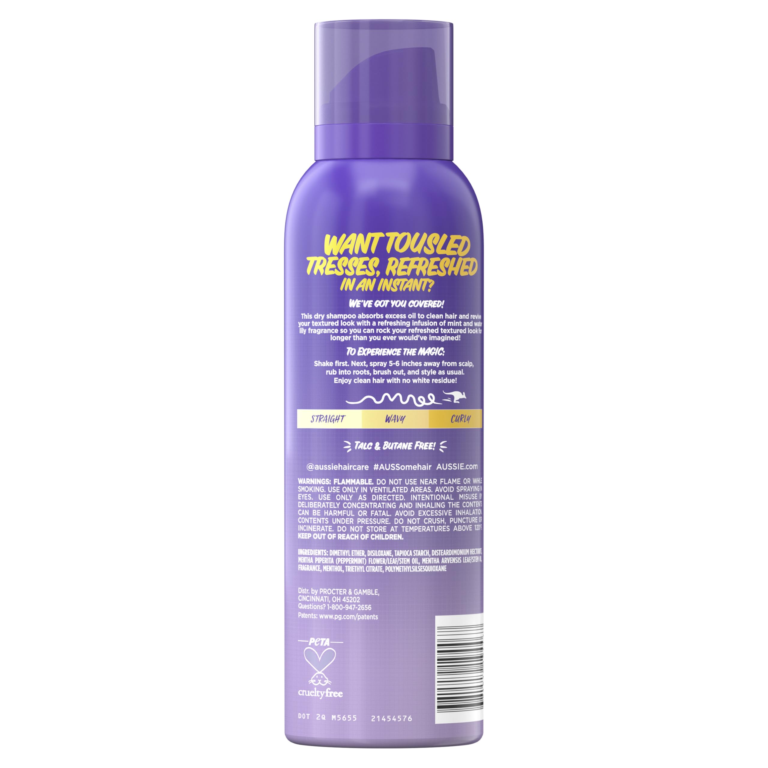 Aussie curly hair texture closeup showing defined, touchable finish