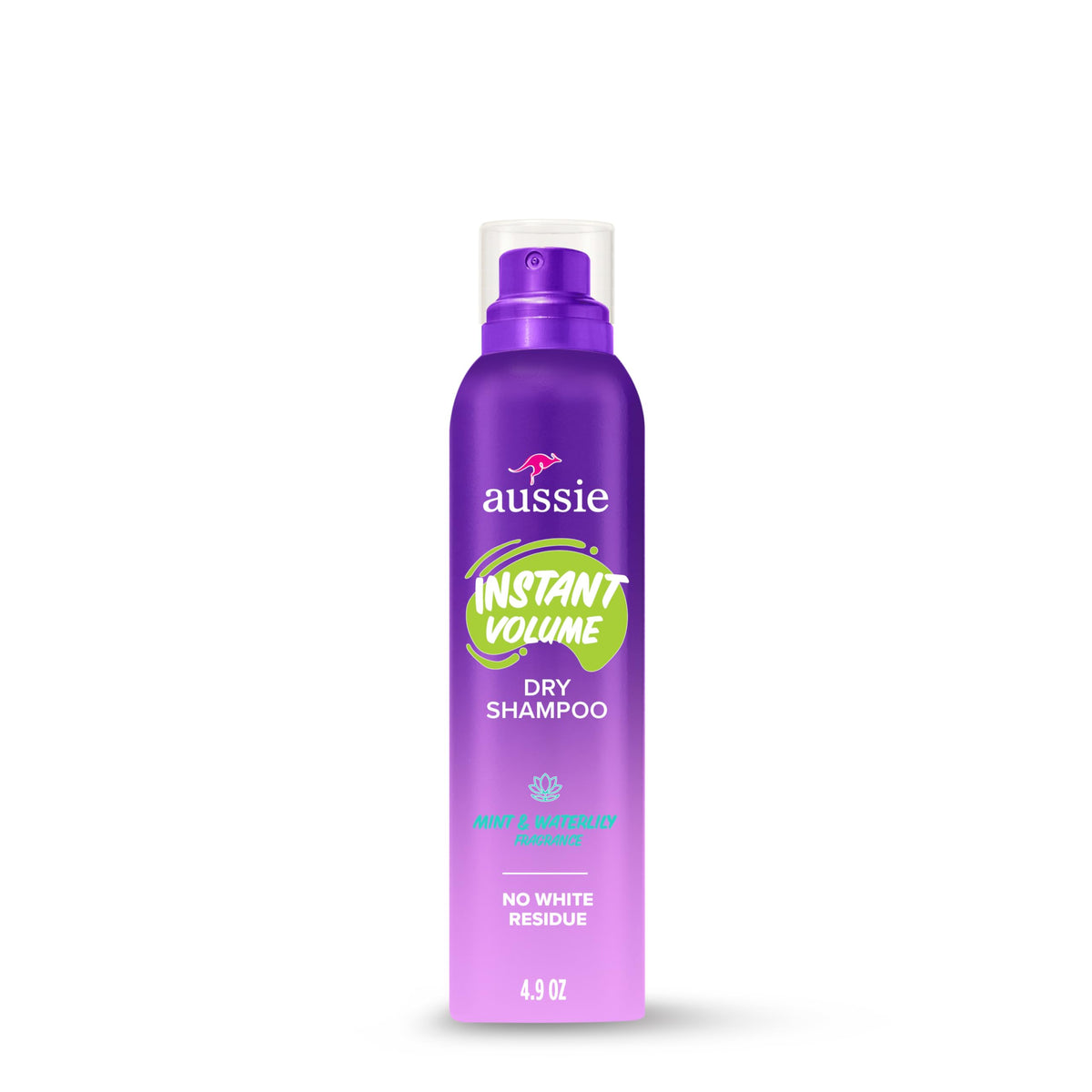 Aussie instant volume front packaging shows label and fragrance