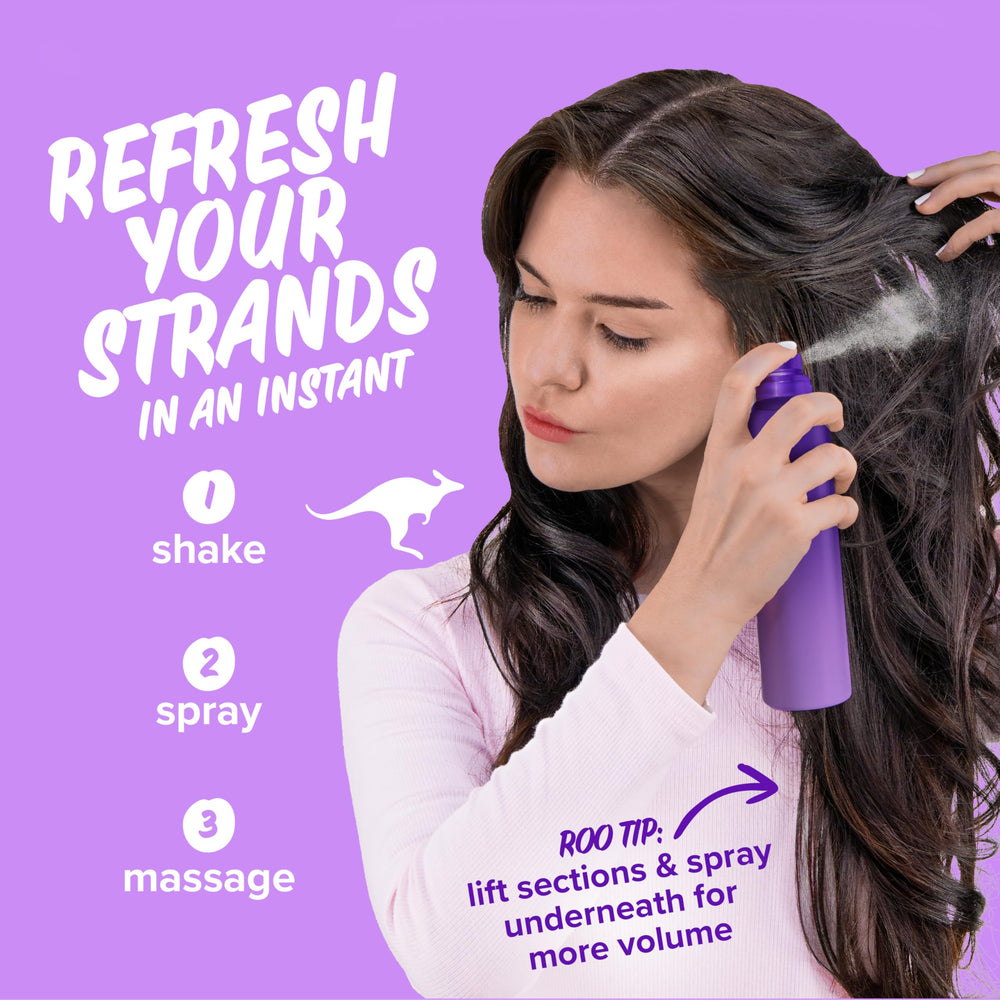 Aussie instant volume next to everyday items for size and portability