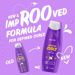 Aussie Miracle Curls kit styled on bathroom shelf illustrating everyday curl-care convenience