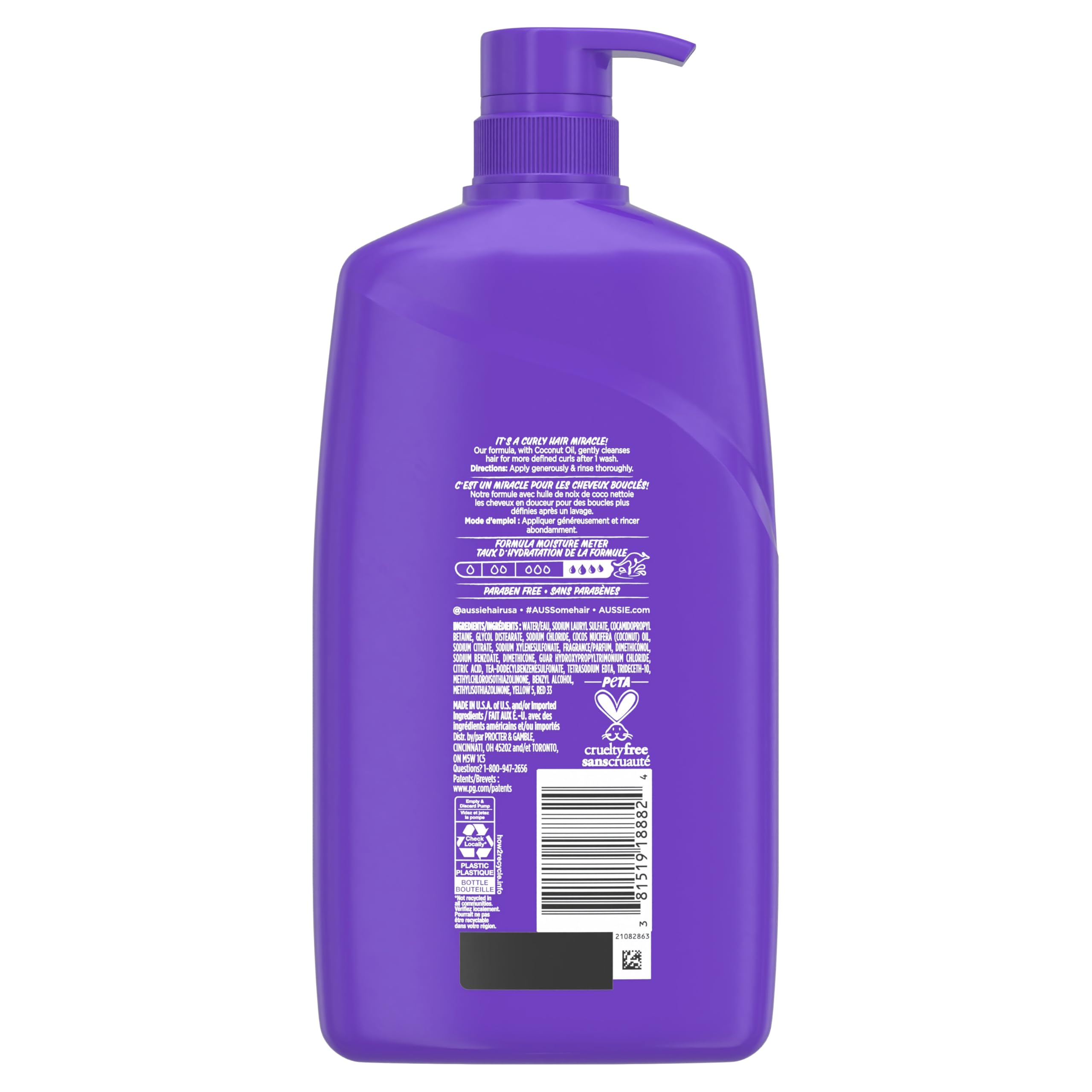 Aussie Miracle Curls shampoo and conditioner together for enhanced hydration