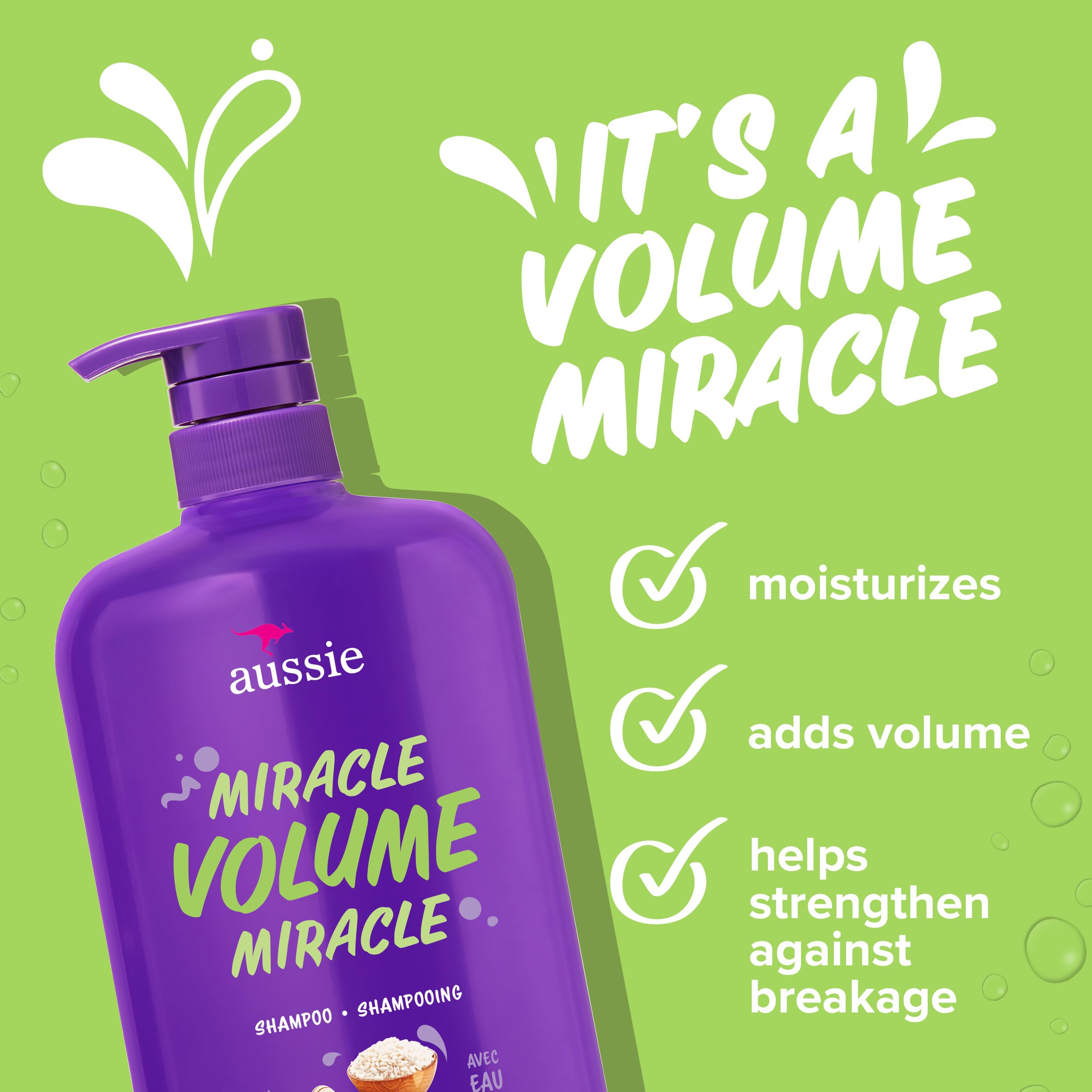 Aussie shampoo lather close-up showing lightweight foam for gentle cleansing