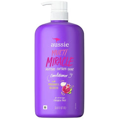 Aussie conditioner front bottle showing size and nourishing shea butter benefit