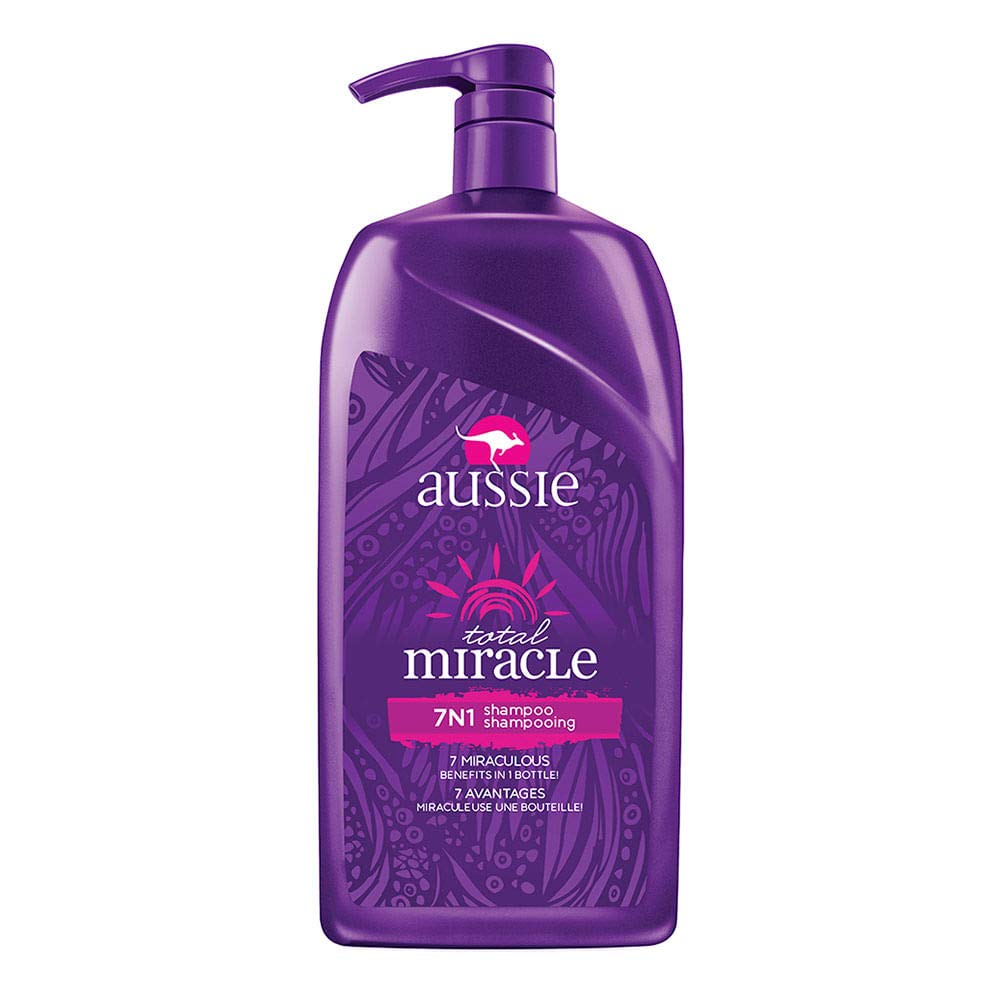 Aussie front bottle shot showing full 26.2 fl oz packaging and easy-pump benefit