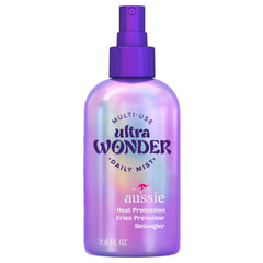 Aussie Ultra Wonder front packaging showing bottle and label with benefits