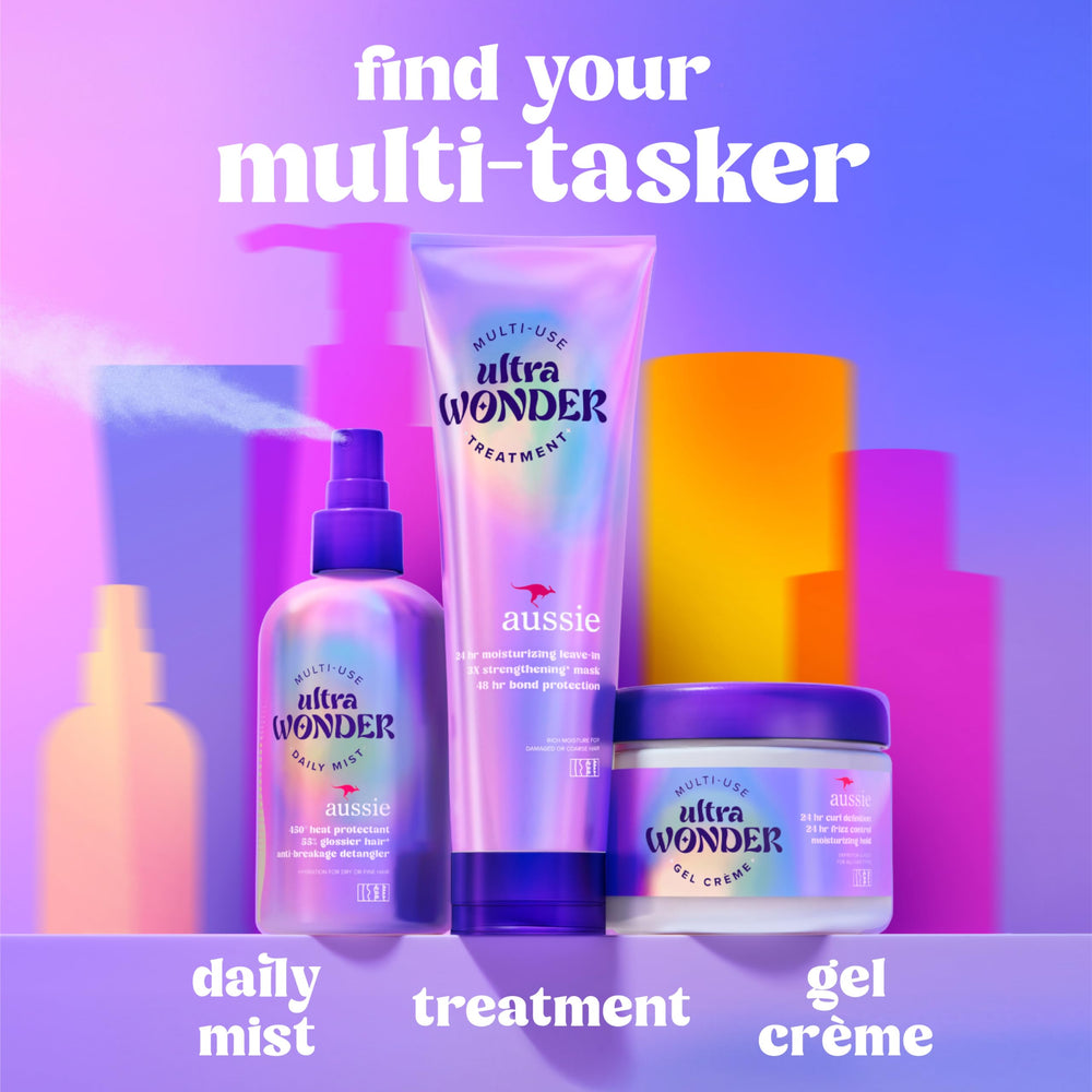Refreshing a protective style using Aussie Ultra Wonder Gel Crème to restore moisture and hold