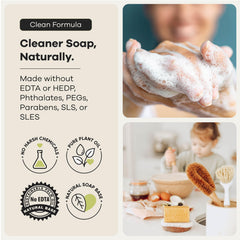 Australian Botanical Soap in a shower setting demonstrating gentle cleansing and pleasant scent
